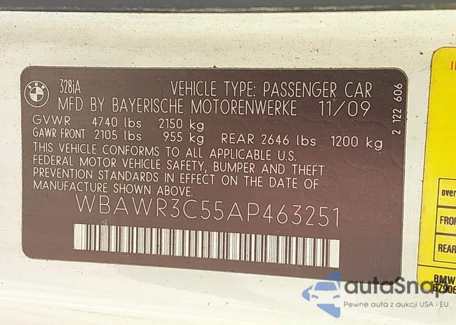 WBAWR3C55AP463251: 43458613