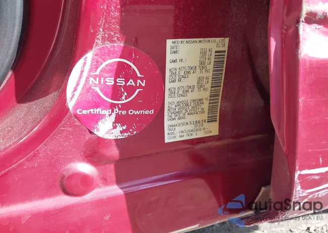 1N6AA1E50JN518638: 43458625