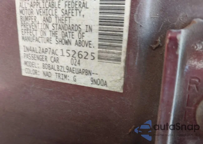 1N4AL2AP7AC152625: 43458630