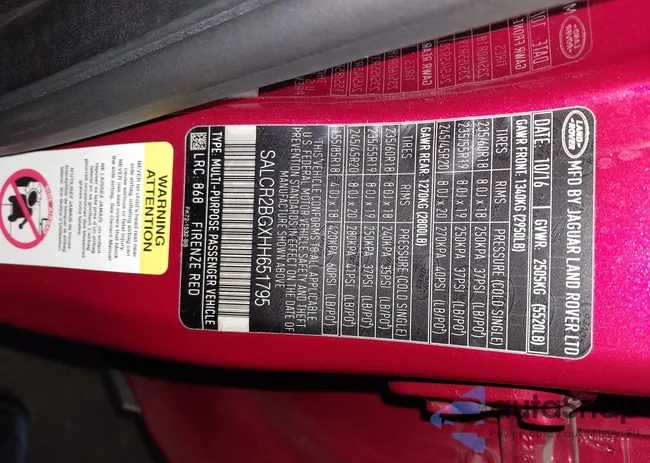 SALCR2BGXHH651795: 43458669