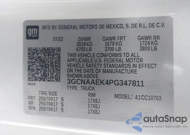 3GCNAAEK4PG347811: 43458685