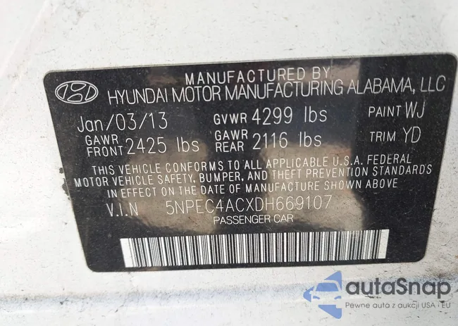 5NPEC4ACXDH669107: 43458734