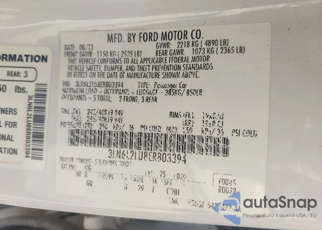 3LN6L2LU8ER803394: 43458767