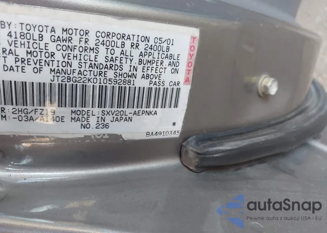 JT2BG22K010592881: 43458773