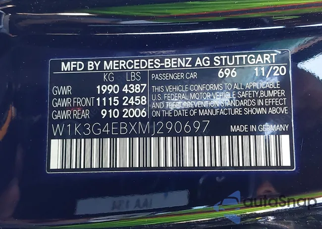 W1K3G4EBXMJ290697: 43458836