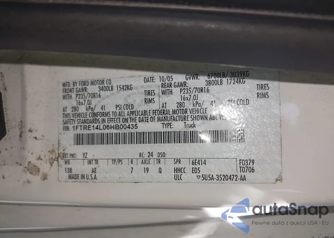 1FTRE14L06HB00435: 43458855