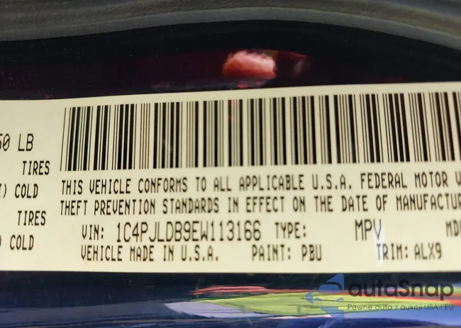 1C4PJLDB9EW113166: 43458863