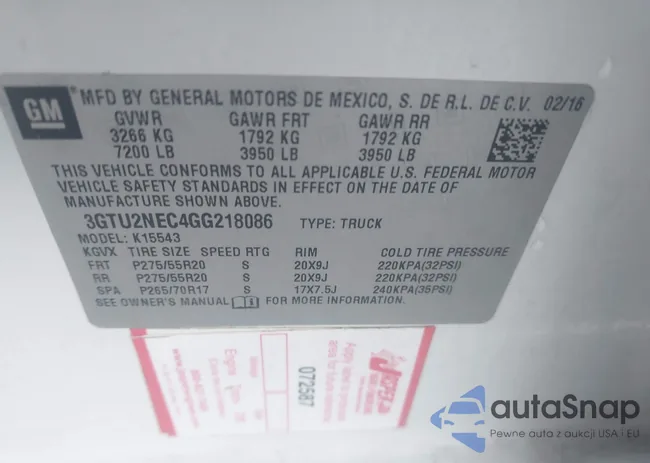 3GTU2NEC4GG218086: 43459028