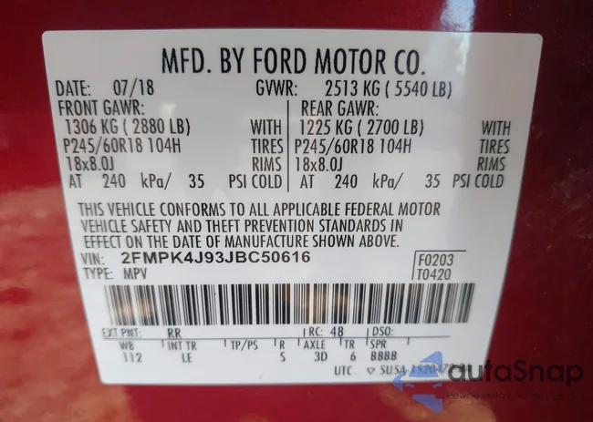 2FMPK4J93JBC50616: 43459042