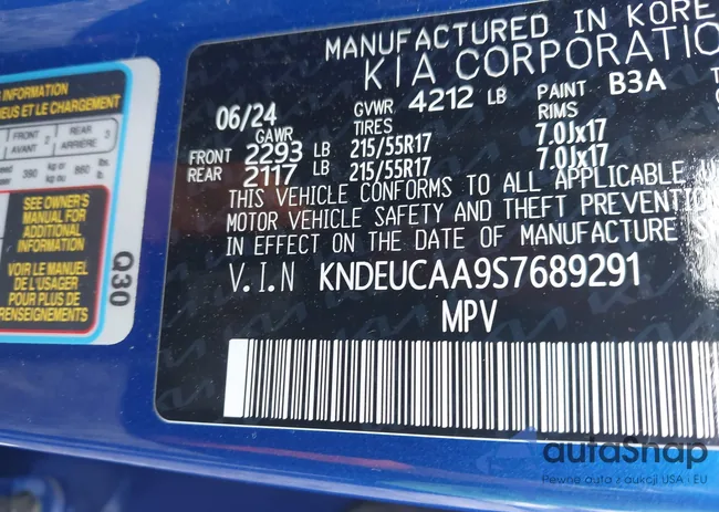 KNDEUCAA9S7689291: 43459057