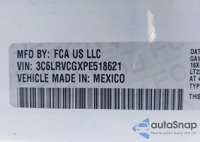 3C6LRVCGXPE518621: 43458166