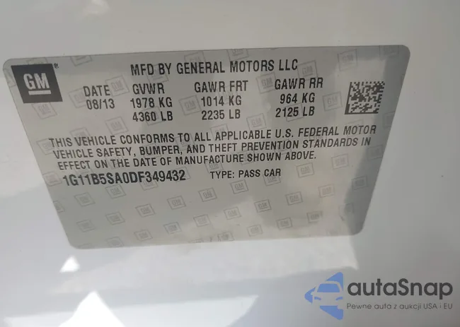 1G11B5SA0DF349432: 43458173