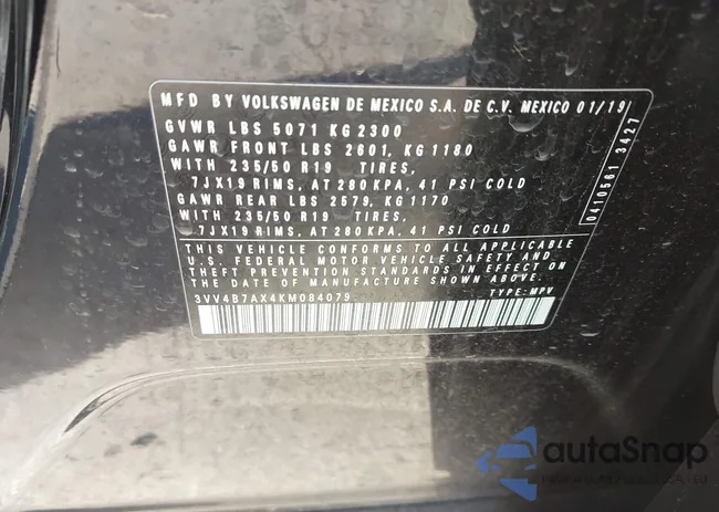 3VV4B7AX4KM084079: 43458232