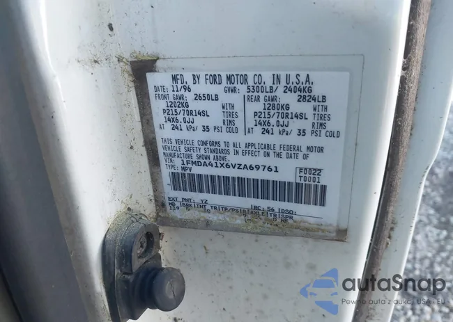 1FMDA41X6VZA69761: 43458415