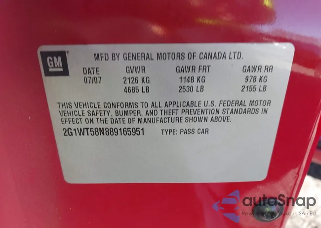 2G1WT58N889165951: 43459663