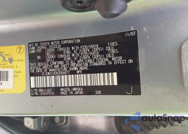 JTJGW31U082006877: 43459863