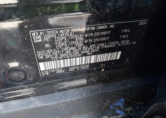 2T3F1RFV1RC455819: 43459920