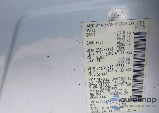 5N1AZ2MG2FN231048: 43459982