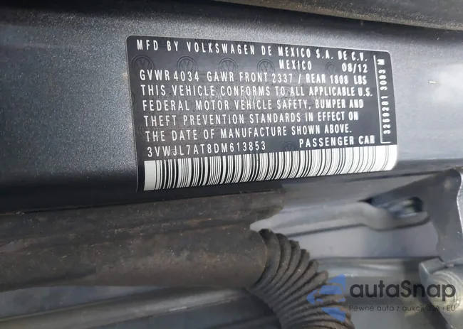 3VWJL7AT8DM613853: 43459201