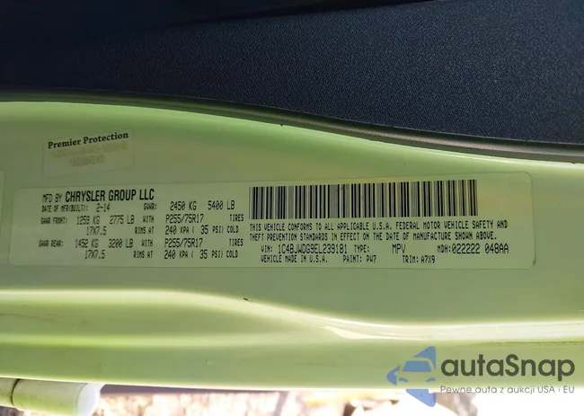 1C4BJWDG9EL239181: 43459476