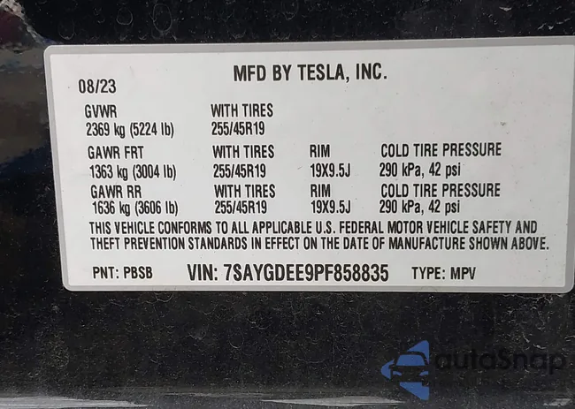 7SAYGDEE9PF858835: 43460584