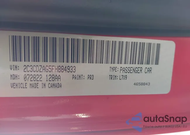 2C3CDZAG5FH884933: 43460632