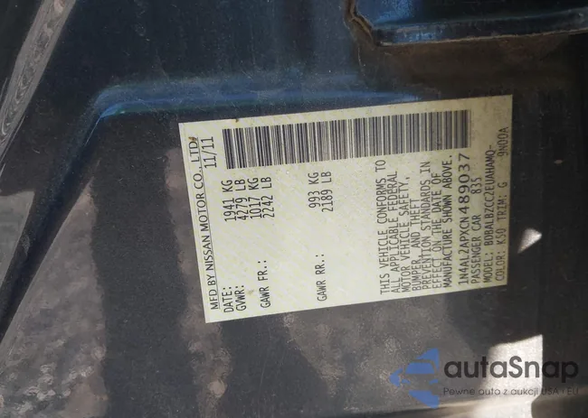 1N4AL2APXCN489037: 43460706