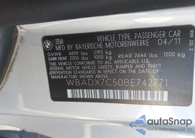 WBADX7C50BE742771: 43460851