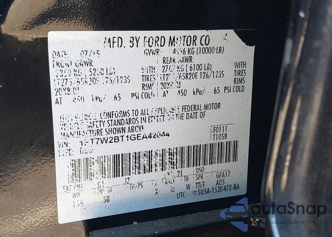 1FT7W2BT1GEA42044: 43460909