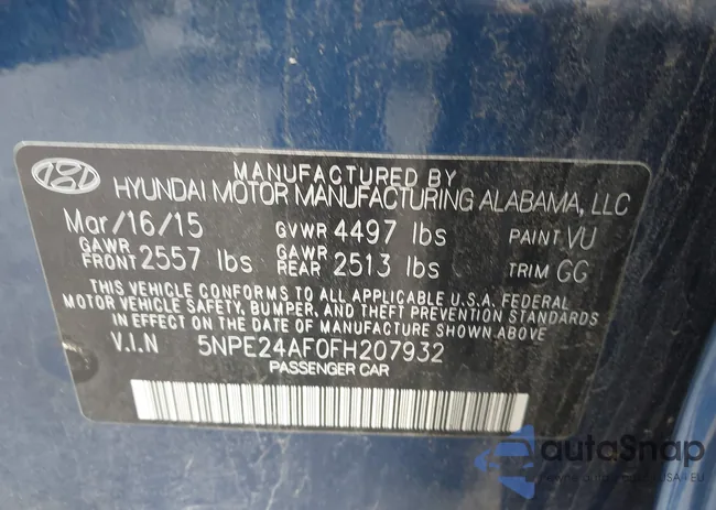 5NPE24AF0FH207932: 43460914