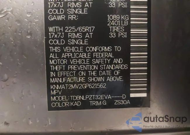 KNMAT2MV2GP621562: 43460944