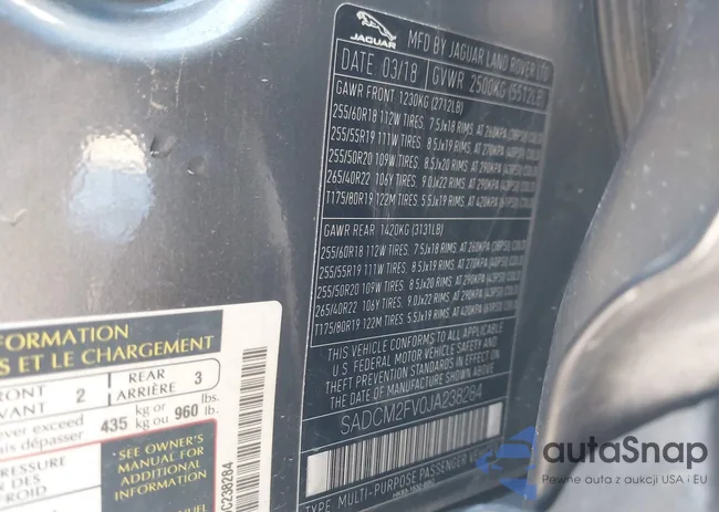 SADCM2FV0JA238284: 43460957