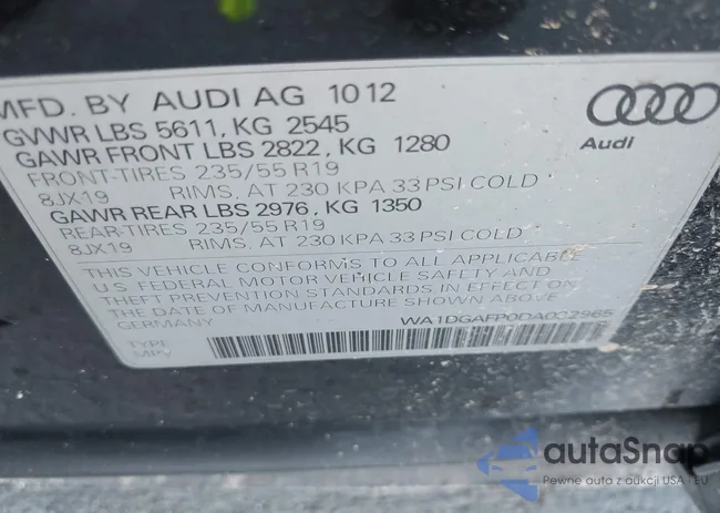 WA1DGAFP0DA032965: 43461079