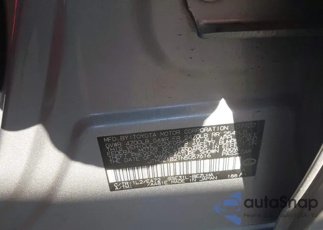 JTHGZ1B21N5057616: 43460204