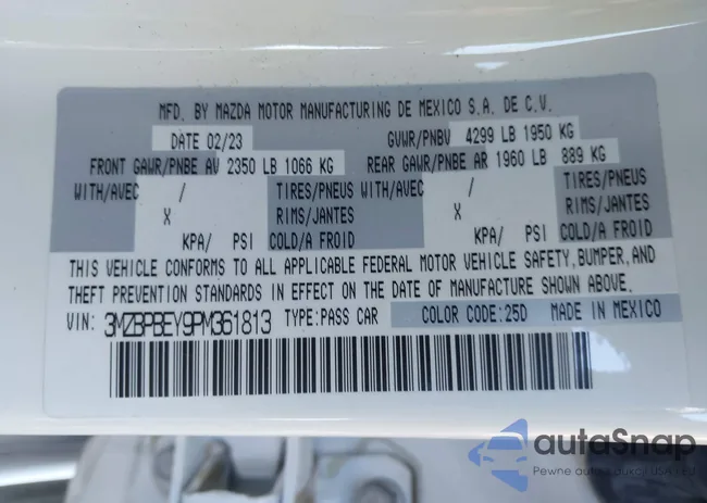 3MZBPBEY9PM361813: 43460296