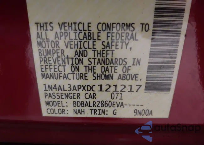 1N4AL3APXDC121217: 43461679