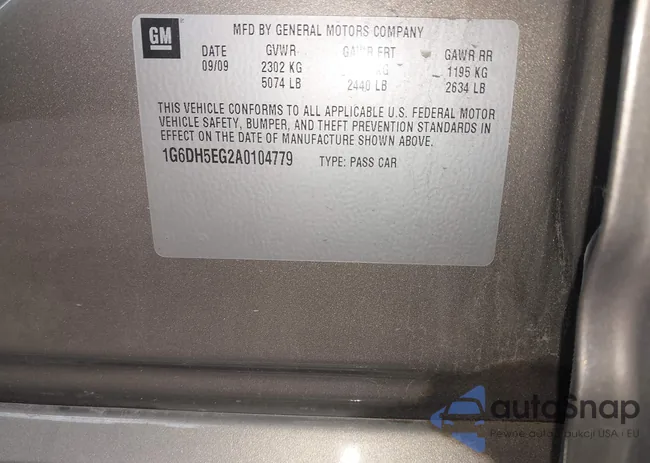 1G6DH5EG2A0104779: 43461687