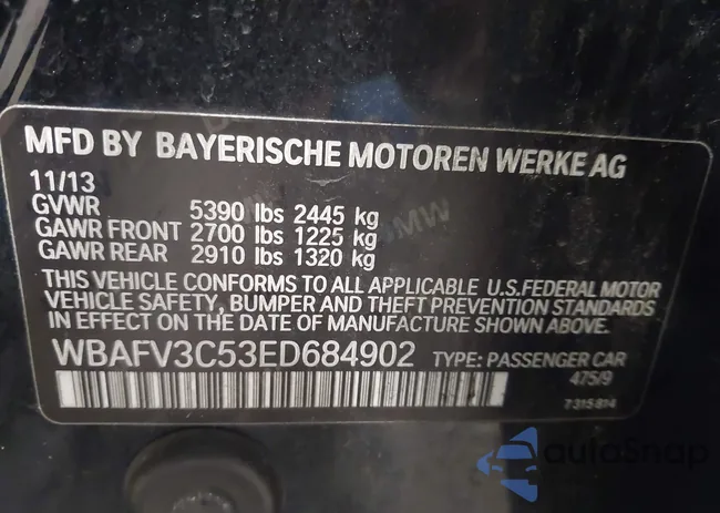 WBAFV3C53ED684902: 43461729