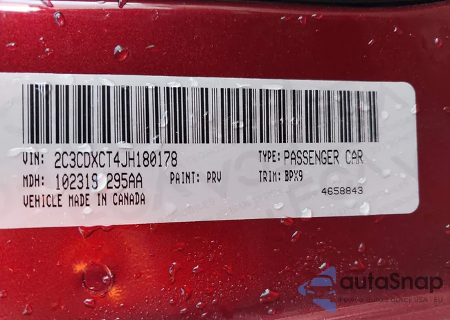 2C3CDXCT4JH180178: 43461797