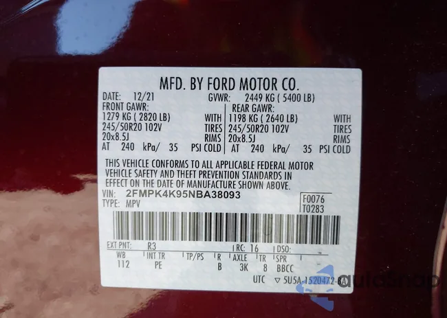 2FMPK4K95NBA38093: 43461840