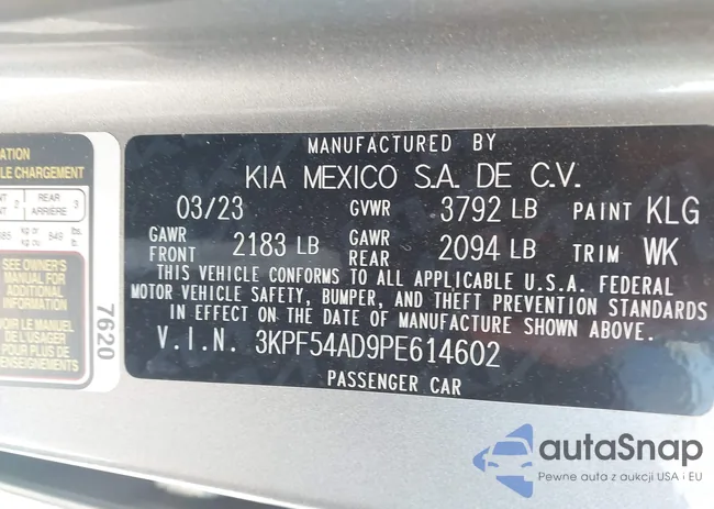 3KPF54AD9PE614602: 43461955