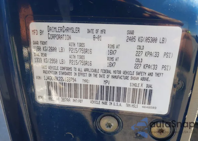 1J4GK48K22W133794: 43462053