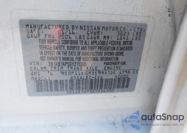 3N1AB7AP5GY216500: 43462076