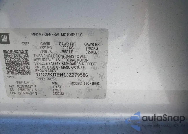 1GCVKREH1JZ279586: 43461144