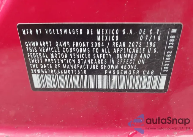 3VWN57BU3KM079810: 43461179