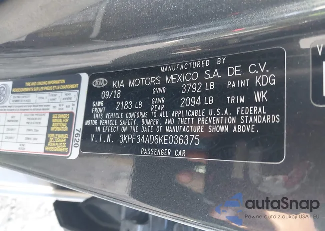 3KPF34AD6KE036375: 43461254