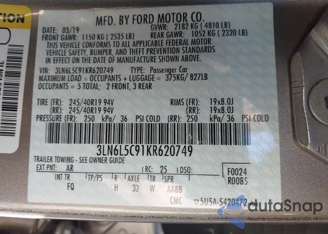 3LN6L5C91KR620749: 43461259