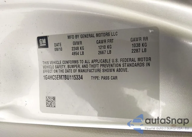 1G4HC5EM7BU115334: 43461261