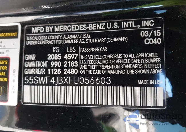 55SWF4JBXFU056603: 43461409