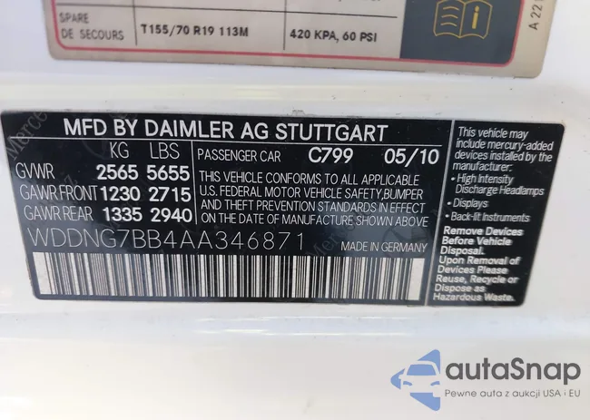 WDDNG7BB4AA346871: 43461416